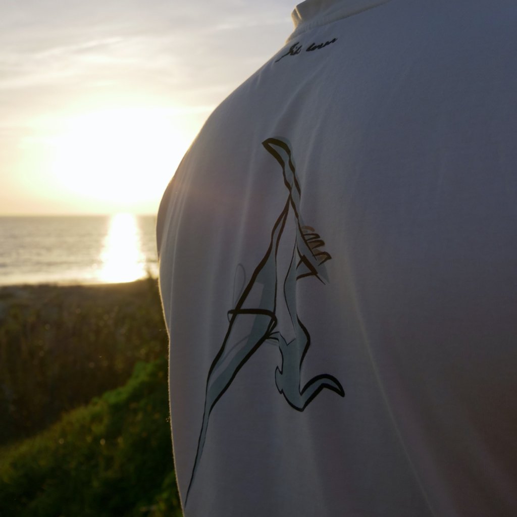 windsurf Jibe Wear tShirt at sunset at Beach in Tarifa